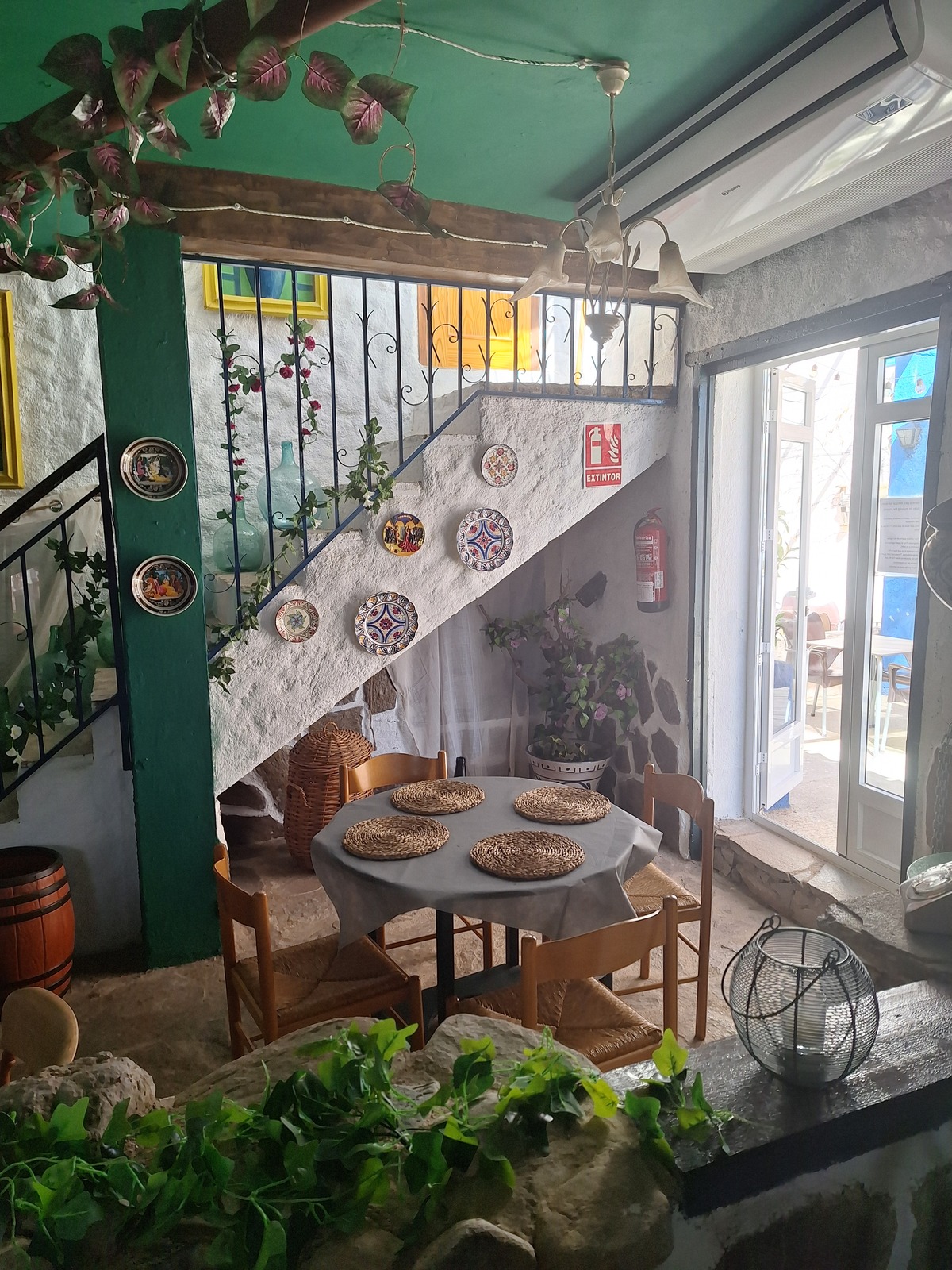 The dining room at El Cortijo Andaluz, Arboleas
